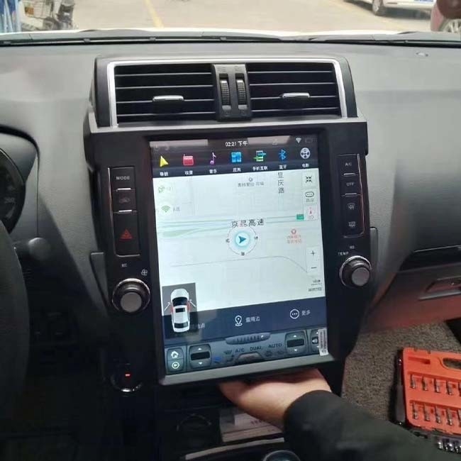 12.1 İnç 128G Toyota Sat Nav 6 Çekirdekli ISP Dokunmatik Ekran Baş Ünitesi