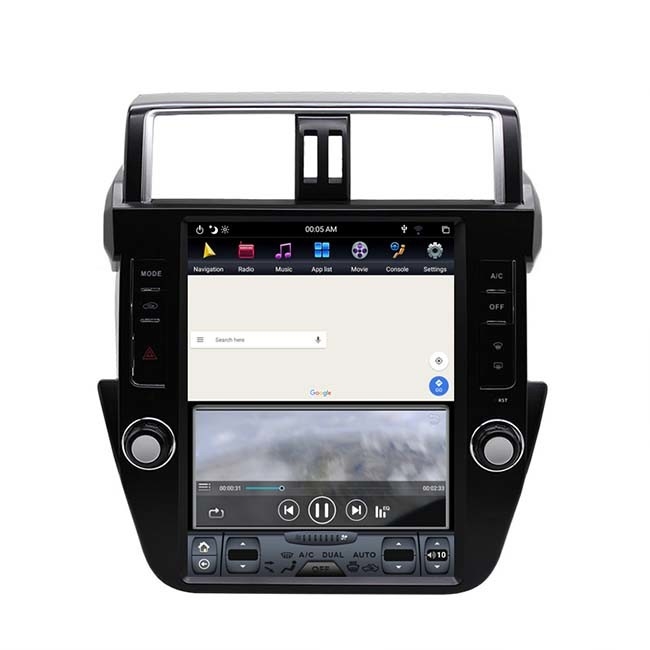 12.1 İnç 128G Toyota Sat Nav 6 Çekirdekli ISP Dokunmatik Ekran Baş Ünitesi