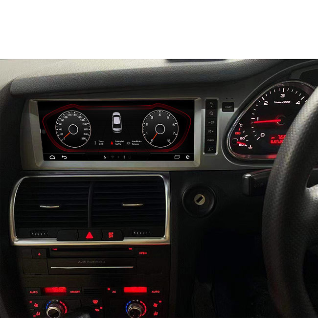 45V Audi Q7 Android Ana Ünite Tek Din GPS Radyo 4G WIFI 10.25 İnç