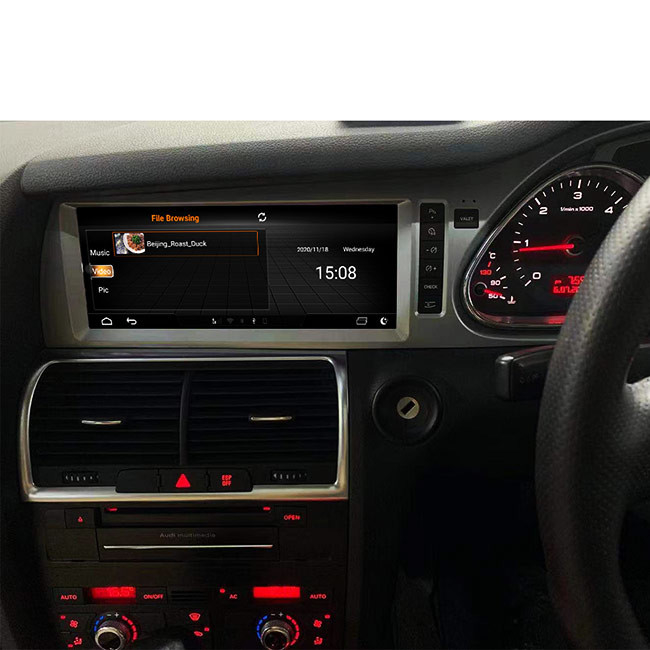 45V Audi Q7 Android Ana Ünite Tek Din GPS Radyo 4G WIFI 10.25 İnç