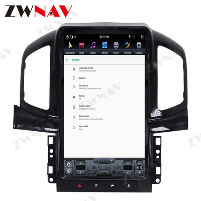 GPS Navigasyon Otomobil Radyosu Ana Ünite Android 11 Chevrolet Captiva 2013 - 2017 Tesla Stili