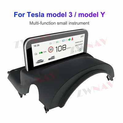 4.6'' Dijital Gösterge Paneli Ekranı Tesla Model 3 Model Y AMD/ Intel Araba LCD Panosu