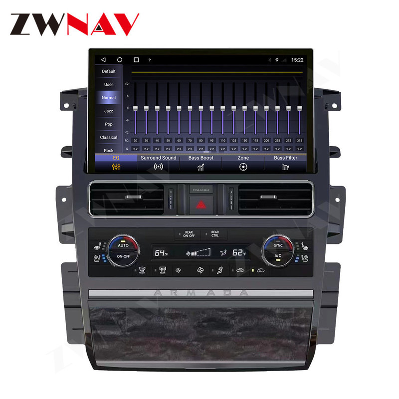 Otomatik Stereo Nissan Patrol Armada Y62 Araba GPS Navigasyon Multimedya Oynatıcı