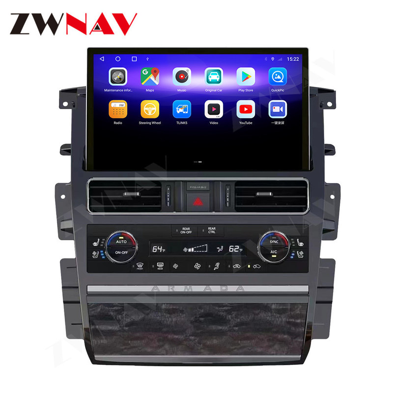 Otomatik Stereo Nissan Patrol Armada Y62 Araba GPS Navigasyon Multimedya Oynatıcı