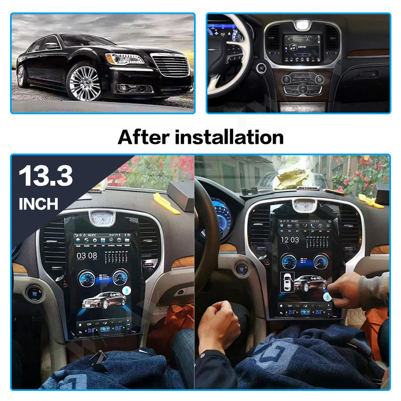 300C Araba Radyo Chrysler 2013-2019 GPS Navigasyon Carplay Oto Stereo