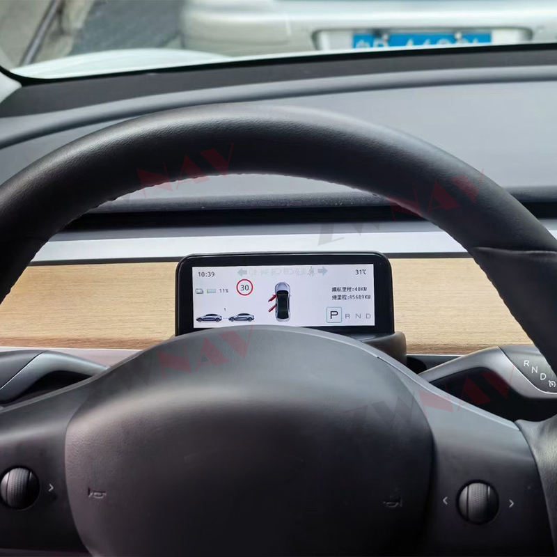 4.6'' Dijital Gösterge Paneli Ekranı Tesla Model 3 Model Y AMD/ Intel Araba LCD Panosu