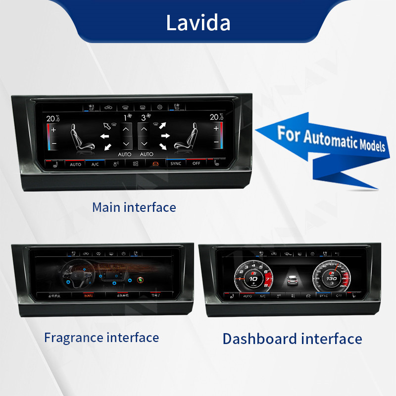 Volkswagen Lavida Bora Golf 7 için 6.9'' Carplay Otomobil Radyosu Klimaanlage Paneli