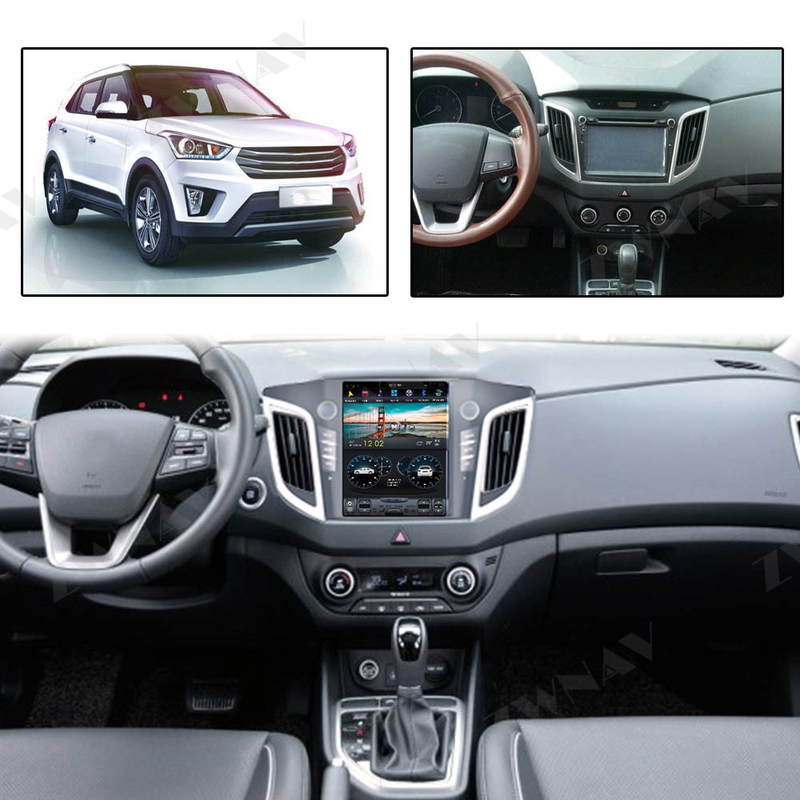 IX25 2014-2018 Multimedya Oynatıcı Kafa Ünitesi Hyundai Için Araba Radyo Tesla Tarzı