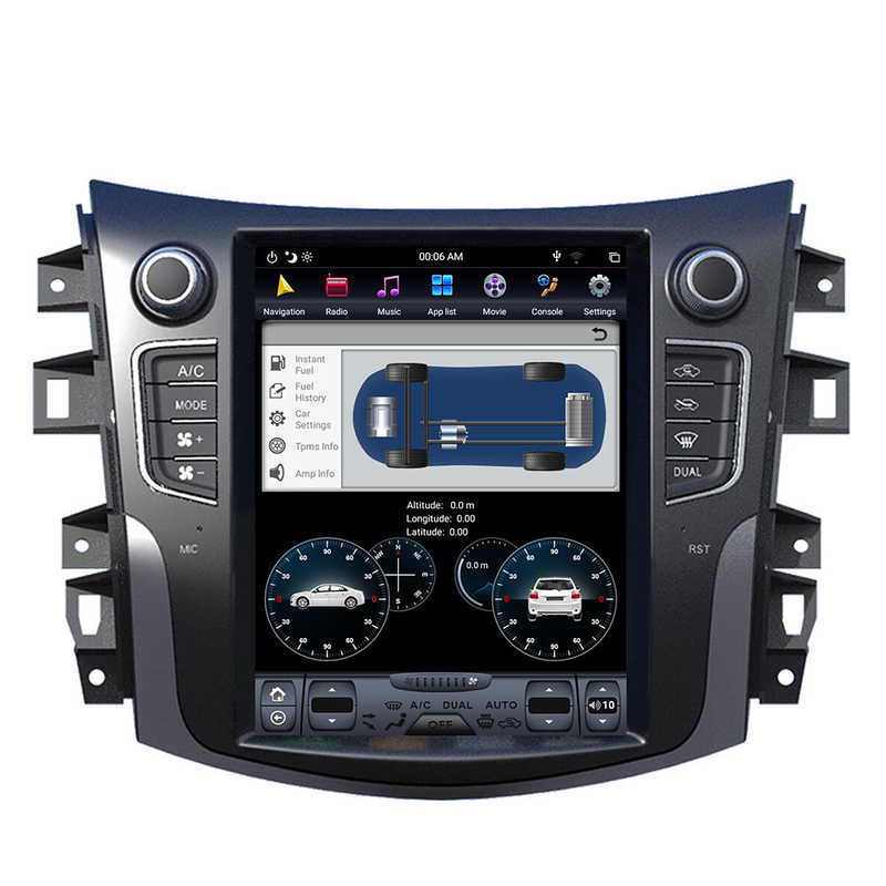 PX6 Tesla Tarzı Terra Nissan Sat Nav Android 9.0 Araba Navigasyon Carplay