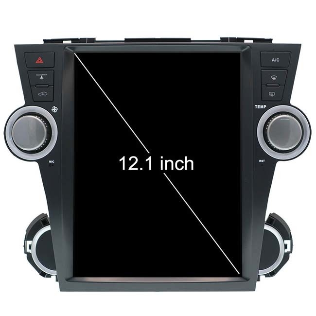 2013 Toyota Highlander Android Baş Ünitesi PX6 12.1 inç Navigasyon Sistemi