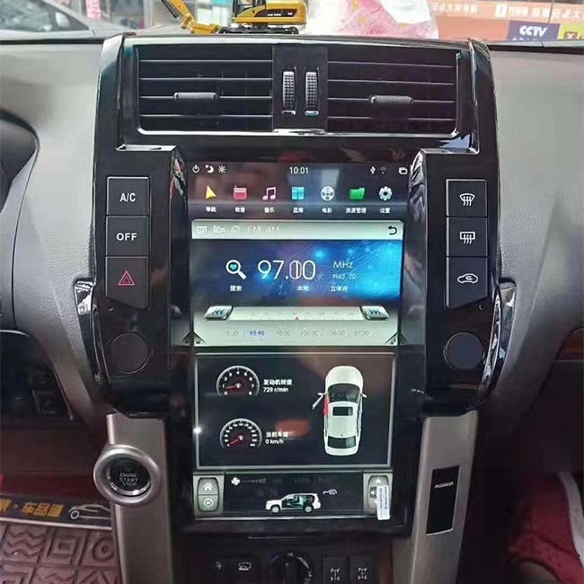 NXP6686 Toyota Prado Ana Ünite Tek Din Android Araba Stereo 13.6 inç