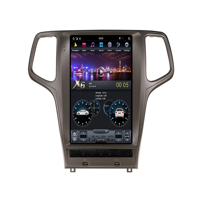 Jeep Grand Cherokee için 13.6 İnç Android Oto Araba Stereo Kafa Ünitesi