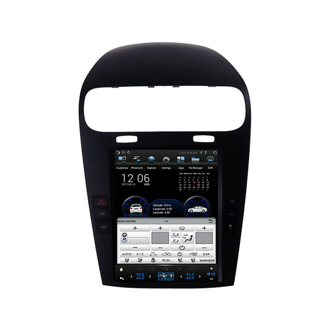 Bluetooth ile 9.7 İnç 64G Coolway Dodge Kafa Ünitesi Dokunmatik Ekran Araba Stereo