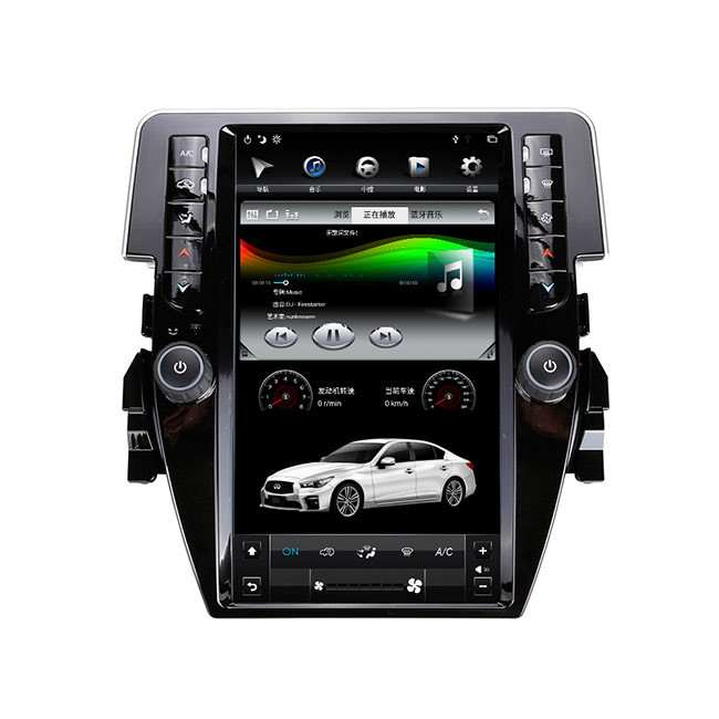 Araba için 11.8 İnç Honda Civic Kafa Ünitesi 64G Gps Navigasyon Sistemi