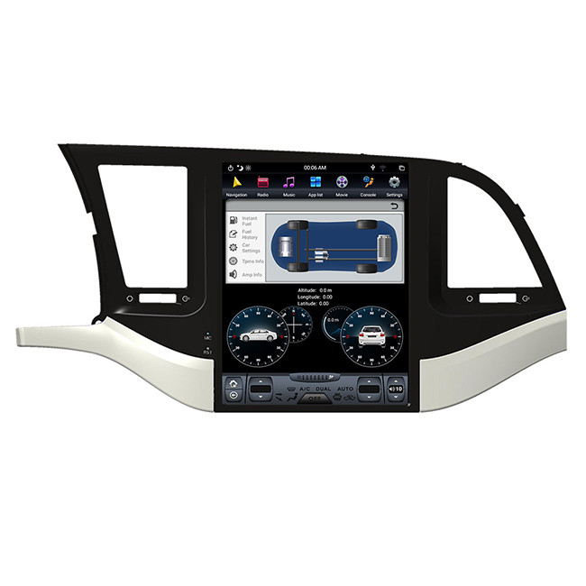10.4 inç 2016 Elantra Hyundai Ana Ünite Araba Multimedya Oynatıcı