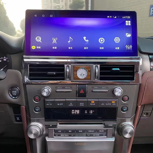 Android 10 Araba Navigasyon Multimedya 12.3 Inç 4G LTE SIM Lexus GX460 GX400 2010-2019