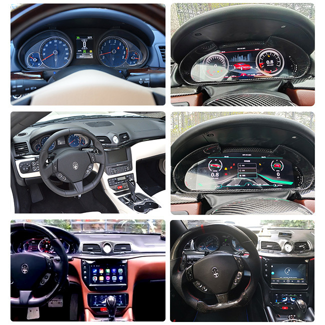 Maserati GT/GC GranTurismo 2007-2017 için 12.3 inç Android Araba Multimedya Oynatıcı