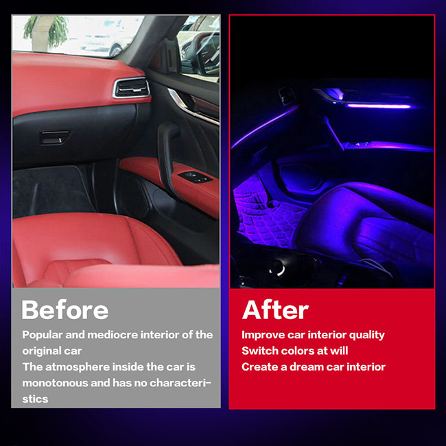 DC12V Araba Panosu Ekranı Araba Multimedya Ana Ünitesi Maserati Neon LED için