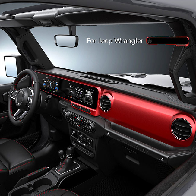 Jeep Wrangler JL 2018-2021 için Dijital Küme Araba Multimedya Oynatıcı Çift Ekran